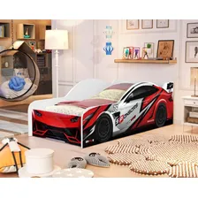 Cama Carro Solteiro Vermelho Full Com Colchão Foto mini 4