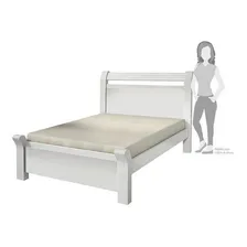 Cama Casal 144 Valverde Móveis Branco Bc Foto mini  2