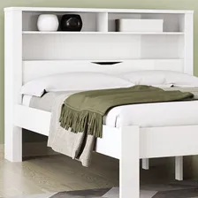 Cama Casal Baú Com Nicho Invicta Branco - Santos Andirá Foto mini 2