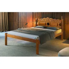 Cama Casal Coração Madeira Sucupira Na Cera Quarto Braznelo Foto mini 2