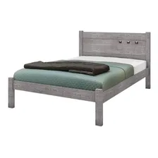 Cama Casal Framar Paola Mdf Cabeceira Cinza Foto  mini 1