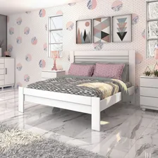 Cama Casal Mdf Safira Tcil M贸veis Branco If Foto mini 3