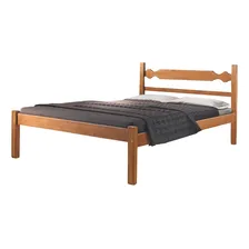Cama Casal Peixe Madeira Sucupira Cera Quarto Braznelo Foto mini 1