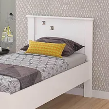 Cama De Solteiro Bianca Cimol 100% Mdf Branca Cor Branco Foto mini  2