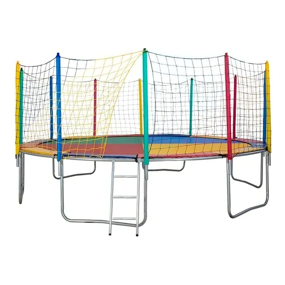 Cama Elástica 4,40m 6 Pés Chicoplay Lona Colorida Nacional Foto 1