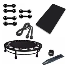 Cama Elástica + Colchonete + Corda + Caneleira + Kit Halter Foto mini 1