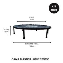 Cama Elástica Jump Fitness Cor Preto Foto mini 4