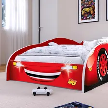 Cama Em Formato De Carro 100% Mdf Infantil - Modelos Cor Vermelho Foto mini 3