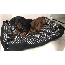 Cama Grande Para Pets Vest Pet Convencional Preto/Branco Foto mini 2