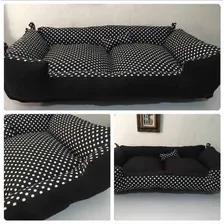 Cama Grande Para Pets Vest Pet Convencional Preto/Branco Foto mini 1
