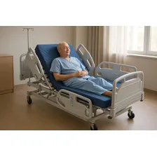 Cama Hospitalar Elétrica 8 Movimentos Motorizada Com Regulagem De Altura Com Colchão D33 Foto mini 3