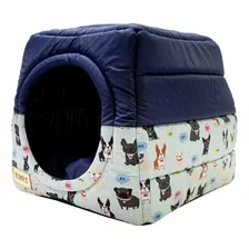 Cama Iglu E Toca Para Cachorro Impermeavel Luppet Azul G Foto mini 2
