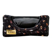 Cama Iglu E Toca Para Cachorro Luppet Luxo Preto Cachorro Foto mini  2