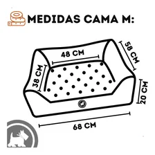 Cama Impermeável M 68x58cm Cor Rosa Pet Finess Cama pet impermeável dupla face Foto mini  3