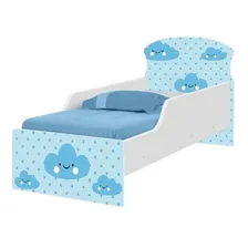 Cama Infantil Adesivada Nuvem Menino Com Colchão Foto mini 1