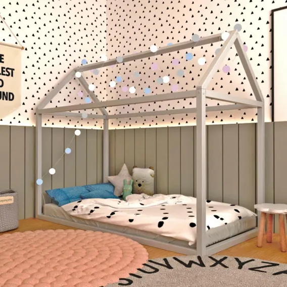 Cama Infantil Casinha Liberdade Júnior Ludika Mobília Foto 1