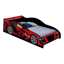 Cama Infantil Com Proteção Lateral Carro Speed J&a B Foto mini 2