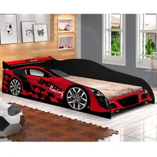 Cama Infantil Com Proteção Lateral Carro Speed J&a B Foto mini 1
