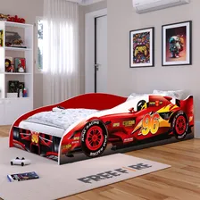 Cama infantil F96 decoração quarto infantil menino carro corrida mini cama Lojas RPM Foto mini  2