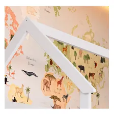 Cama Infantil Montessoriana Com Cama Auxiliar Foto mini 3