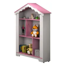 Cama Infantil Princesa Com Estante Nicho Organizador Casinha Cor Rosa Princesa Castelo Foto mini 4