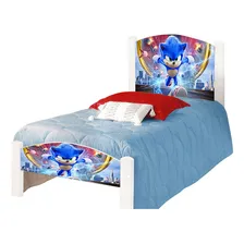 Cama Infantil Solteiro Adesivada Sonic Foto mini 2
