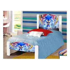 Cama Infantil Solteiro Adesivada Sonic Foto mini 1