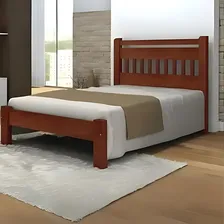 Cama King Size Antares Madeira Maciça Angelimtauari Castanho Foto mini 1