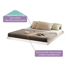 Cama Montessoriana Queen Para Cama Cabana Family Branco Foto mini 3