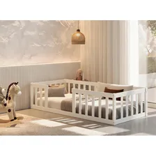Cama Montessoriana Solteiro Cor Branco Foto mini 1
