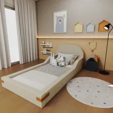 Cama Montessoriana Solteiro Infantil Mavi Jbwt Foto mini  3
