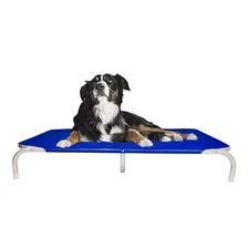 Cama Para Cachorro Cães E Gatos Pets Suspensa Tamanho G Cor Azul Foto mini 1