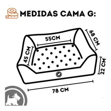 Cama Para Cachorro Grande Porte Impermeável Resistente Tam G Cor Rosa Desenho Cama Pet Foto mini  3