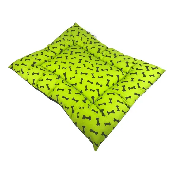 Cama Para Cachorro Ossinho Verde 55x79cm Grande Foto 1