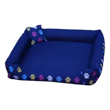 Cama Para Cachorros Grandes Pet Gg Cama 95x95cm Cor Azul-marinho Foto  mini 1