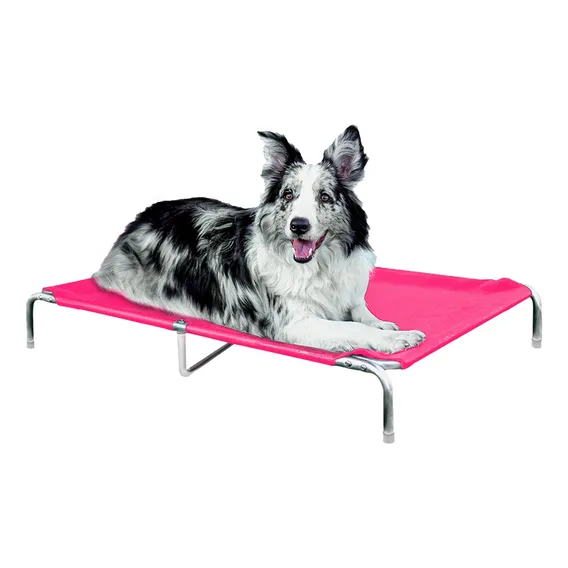 Cama Para Cães Suspensa Higiênica Resistente Rosa Tamanho G Mec Dreams Ortopédica Lavável Mec G Pet Foto 1