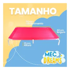 Cama Para Cães Suspensa Higiênica Resistente Rosa Tamanho G Mec Dreams Ortopédica Lavável Mec G Pet Foto mini 4