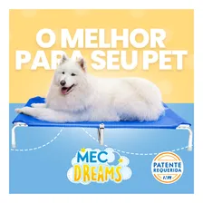 Cama Pet Cachorros Grande Tamanho Gg Suspensa Alumínio Cor Azul Higiênica Ortopédica Lavável Confortável Mec G Pet Foto mini 2