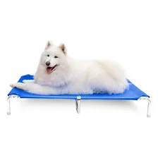 Cama Pet Cachorros Grande Tamanho Gg Suspensa Alumínio Cor Azul Higiênica Ortopédica Lavável Confortável Mec G Pet Foto mini 1