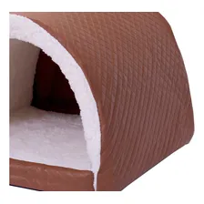 Cama Pet Iglu Sherpa Cama Gato E Cachorro Animais Caramelo Foto mini  2
