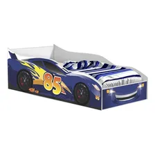 Cama Quarto Infantil Carro Com Colchão Cor Azul Foto mini 1