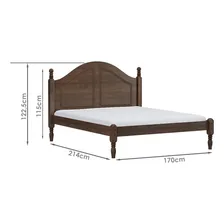 Cama Queen Madeira Maciça 2258 Cafe Milani Foto mini 4