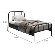 Cama Solteiro 88cm Tubular Julia Yescasa Foto mini 4