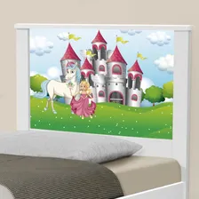 Cama Solteiro Adesivada Princesa Encantada Cor Branco Foto mini 4