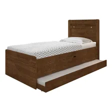 Cama Solteiro Auxiliar Baú Ivana Malbec Foto mini 2