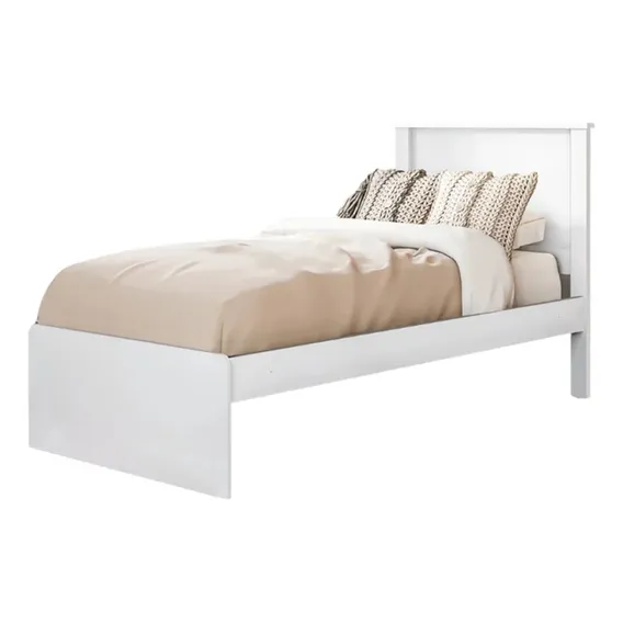 Cama Solteiro Barcelona Branco Preto Flex Tebarrot Foto 1