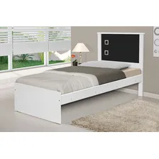 Cama Solteiro Barcelona Branco Preto Flex Tebarrot Foto mini 4