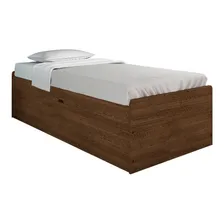 Cama Solteiro Com Baú Camila Framar Cor Malbec Foto mini 2