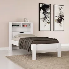Cama Solteiro Com bau Invicta Santos Andirá Cor Branco Foto mini 2