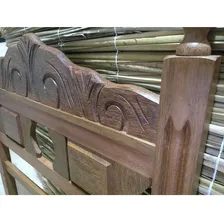 Cama Solteiro Coração Madeira Sucupira Cera Quarto Braznelo Foto mini 4